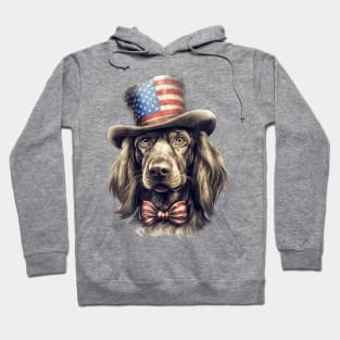 4th of July Dog Portrait Hoodie